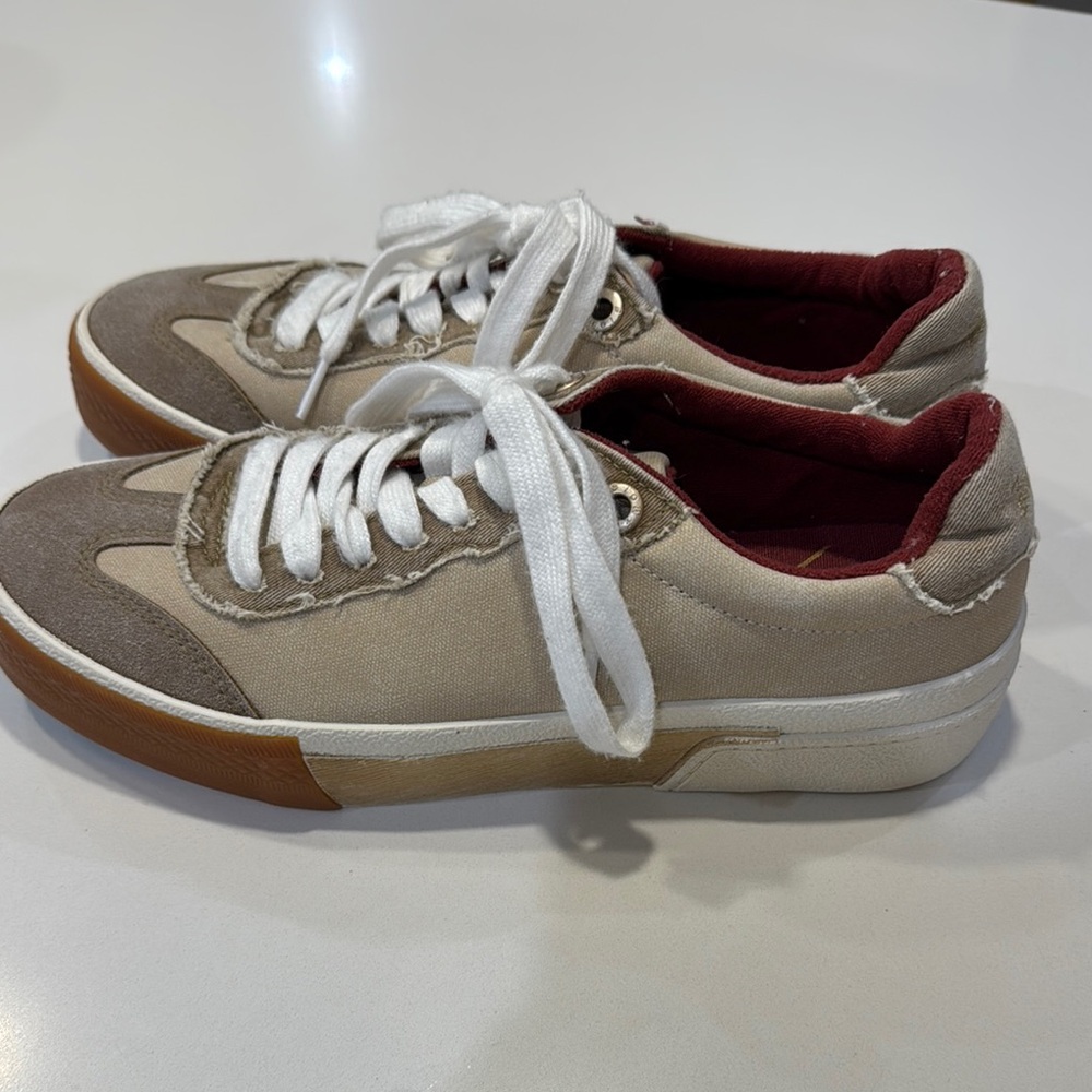 Stylish Beige and White Sneakers